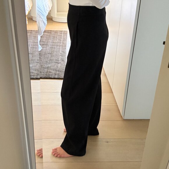 Uniqlo U Lemaire Curved Barrel Leg Jersey Pants Black XS - Picture 8 of 11